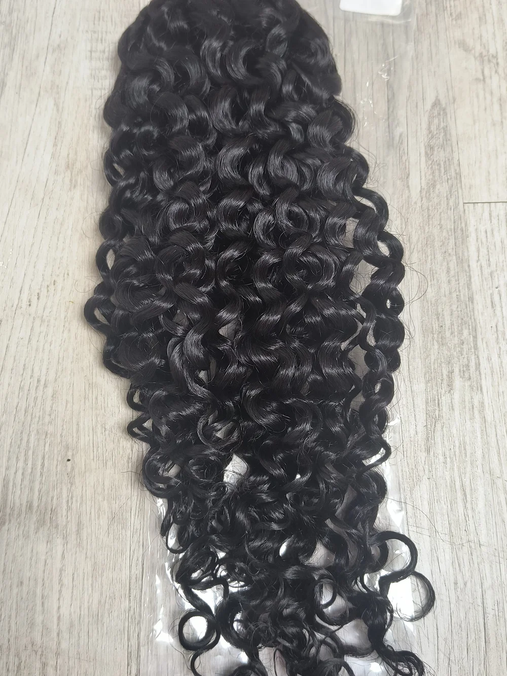 Black Long Curly High Ponytail Hair Extension - Women Hair